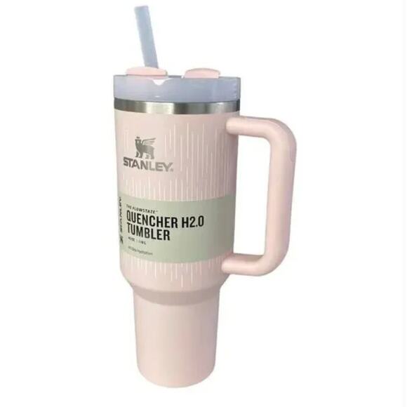 Stanley Soft Rain Bloom The Flowstate Quencher H2.0 40oz Tumbler Pink Pastel NIB - Picture 4 of 7